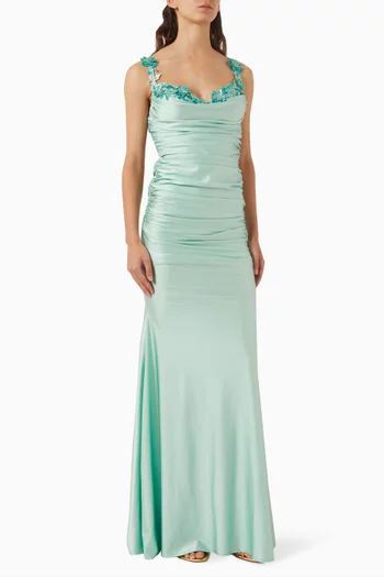 Low Back Gown in Lycra-jersey