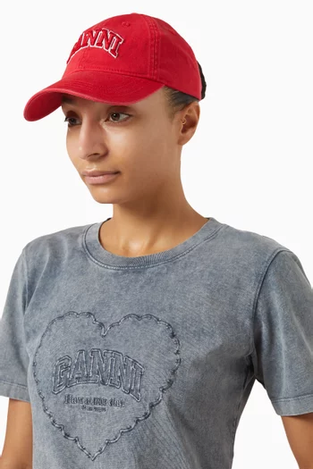 Logo-embroidered Cap in Cotton Canvas