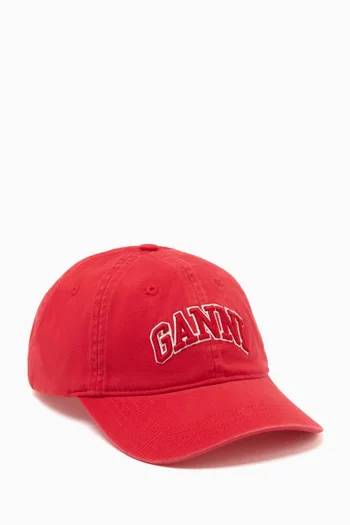 Logo-embroidered Cap in Cotton Canvas