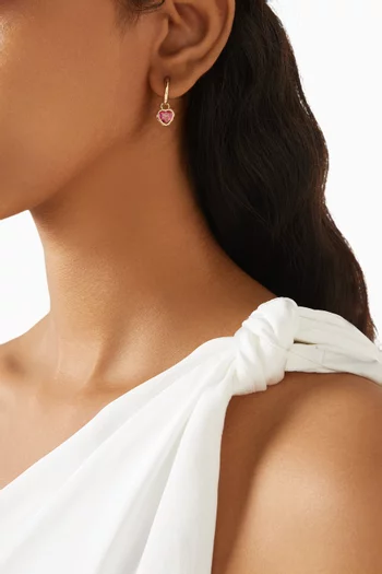 Chroma Drop Earrings in Gold-plated Metal