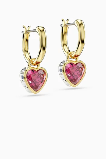 Chroma Drop Earrings in Gold-plated Metal