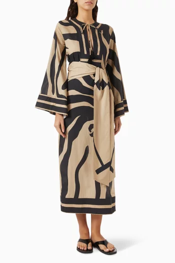 فستان كروزر بنمط تونيك قطن بوبلين