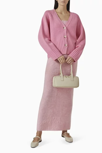 Chunky V-neck Cardigan in Cashmere