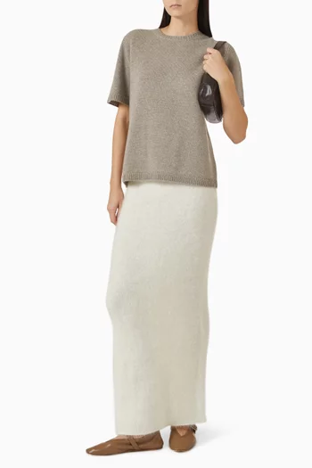 Oversize T-shirt in Cashmere-knit