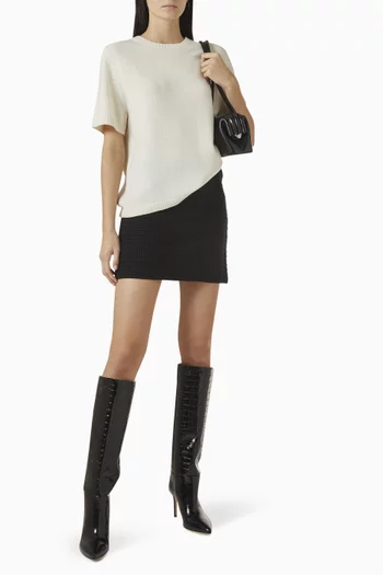 Oversize T-shirt in Cashmere-knit
