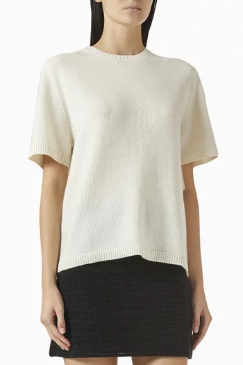 Oversize T-shirt in Cashmere-knit
