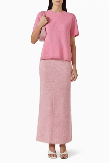 Oversize T-shirt in Cashmere-knit