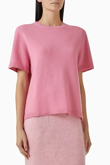 Oversize T-shirt in Cashmere-knit