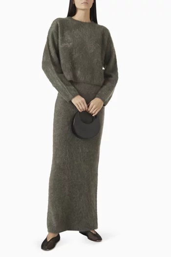Brushed Crewneck Sweater in Cashmere