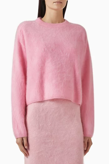 Brushed Crewneck Sweater in Cashmere