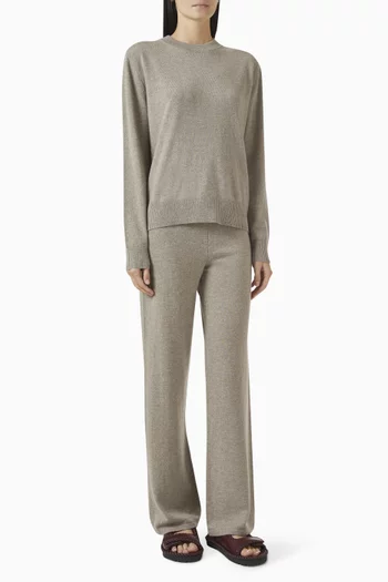 Sweater & Pants Set in Cashmere