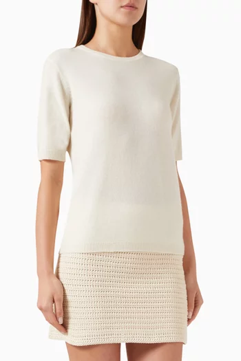 Short-sleeve Sweater in Knit