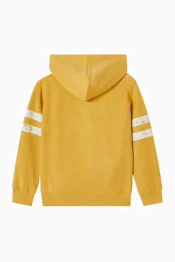 سويت شيرت بطبعة بلون باهت قطن