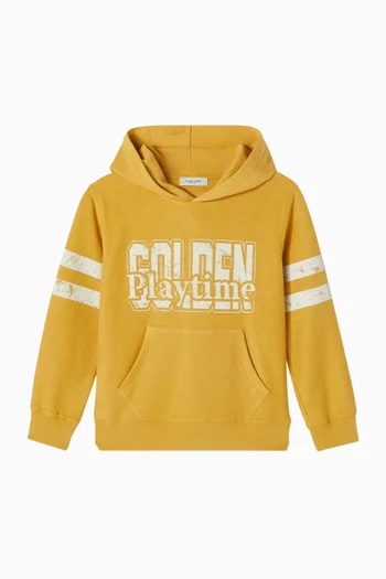 سويت شيرت بطبعة بلون باهت قطن