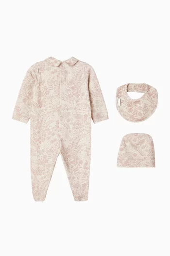 طقم هدايا قطن مطاطي، 3 قطع