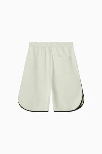 Logo-embroidered Shorts in Cotton-blend
