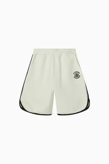 Logo-embroidered Shorts in Cotton-blend