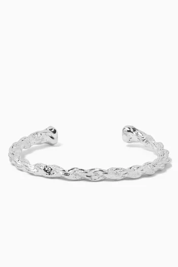Rope Bracelet in Recycled Silver