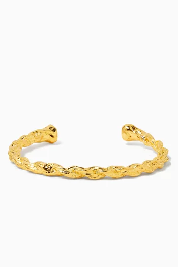 Rope Bracelet in 22kt Gold-plated Brass