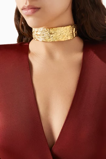 Choker in 22kt Gold-plated Brass