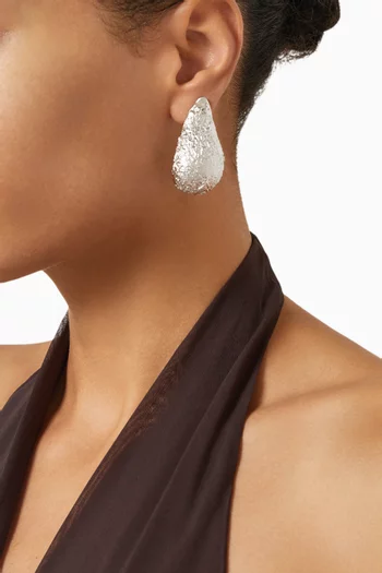 Droplet Earrings in Recycled Silver