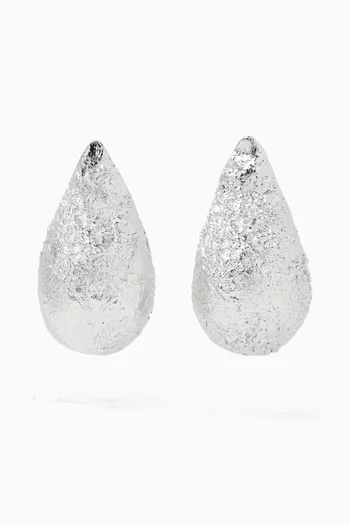 Droplet Earrings in Recycled Silver