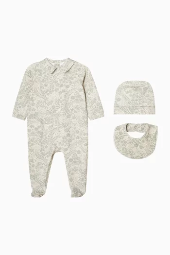 طقم هدايا قطن مطاطي، 3 قطع