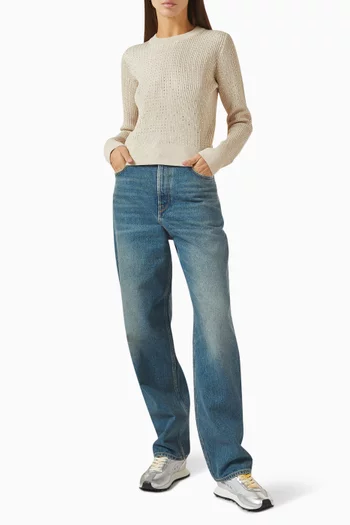 Sequin-embellished Sweater in Wool