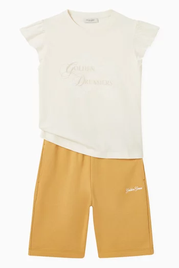 Ruffled & Embroidered T-shirt