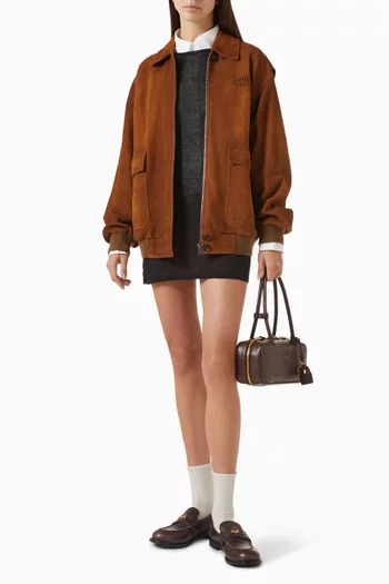 Ribbed Mini Dress in Jersey-knit