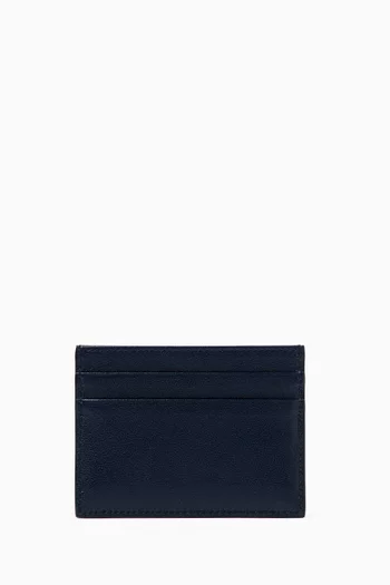 Logo Card Holder in Leather