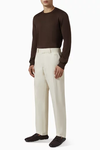 Crewneck Sweater in Silk Knit