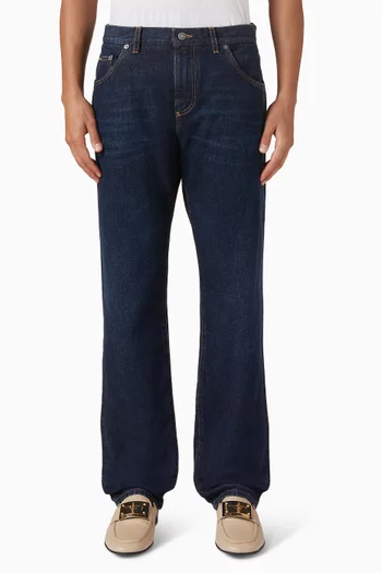 Straight-leg Jeans in Denim