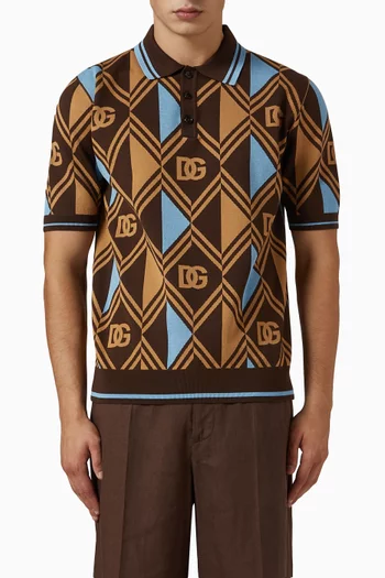 تي شيرت بولو بشعار الماركة نسيج قطن