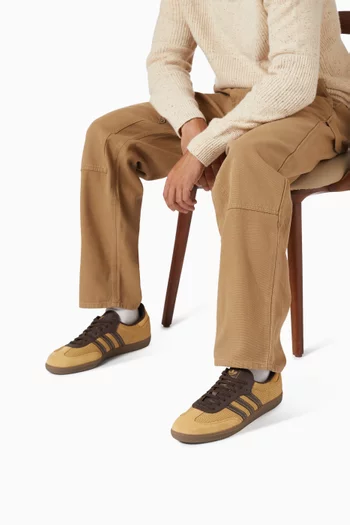 سنيكرز سامبا او جي قماش منسوج وجلد