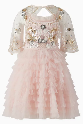 Golden Daisies Cape in Tulle