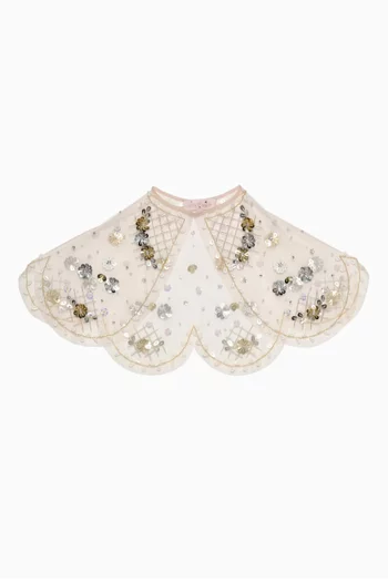 Golden Daisies Cape in Tulle