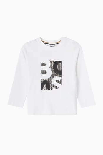 Logo Print T-shirt in Cotton-jersey