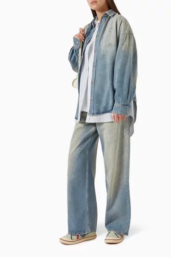 Distressed Shirt in Denim