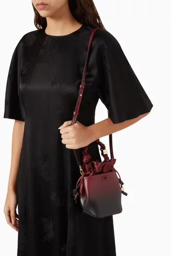 Mini Bou Bucket Bag in Gradient Leather