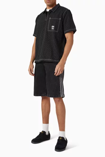 قميص واباش فضفاض دينم