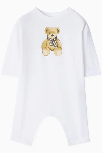 Bear Print Romper in Cotton