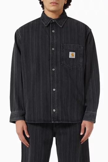 قميص بنمط جاكيت ريلان دينم