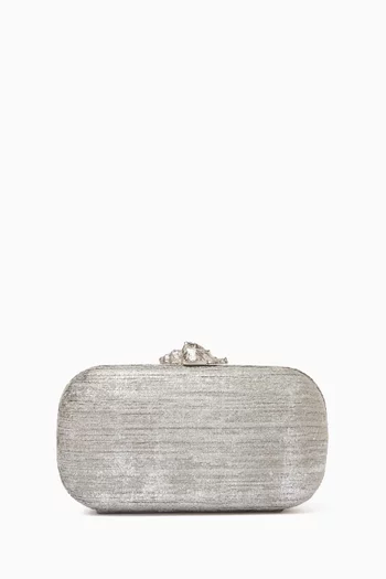 Seashell Box Clutch in Velvet