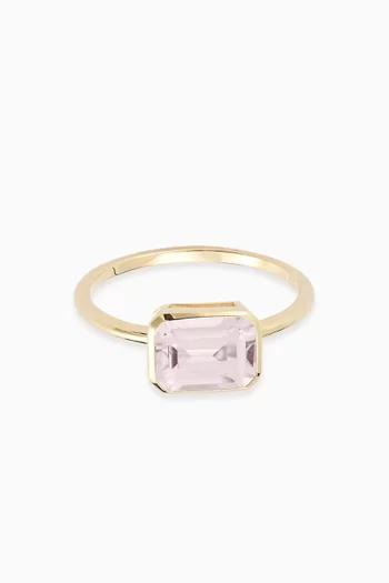 Topaz Bezel Ring in 14kt Yellow Gold