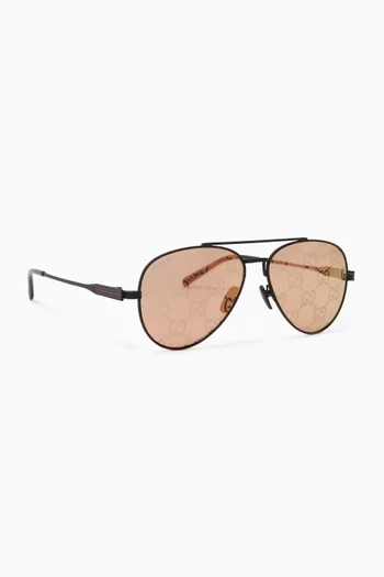 Aviator Sunglasses in Metal