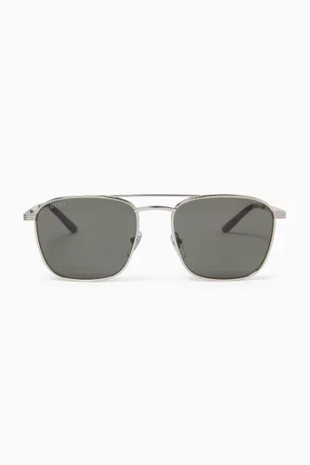 Aviator Sunglasses in Metal