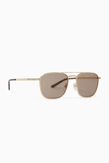 Aviator Sunglasses in Metal