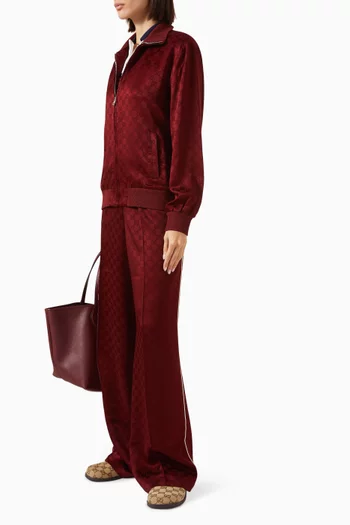 Track Pants in GG Viscose Jacquard