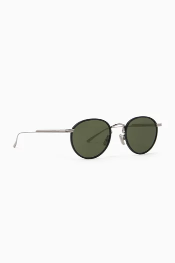 Round Sunglasses in Metal